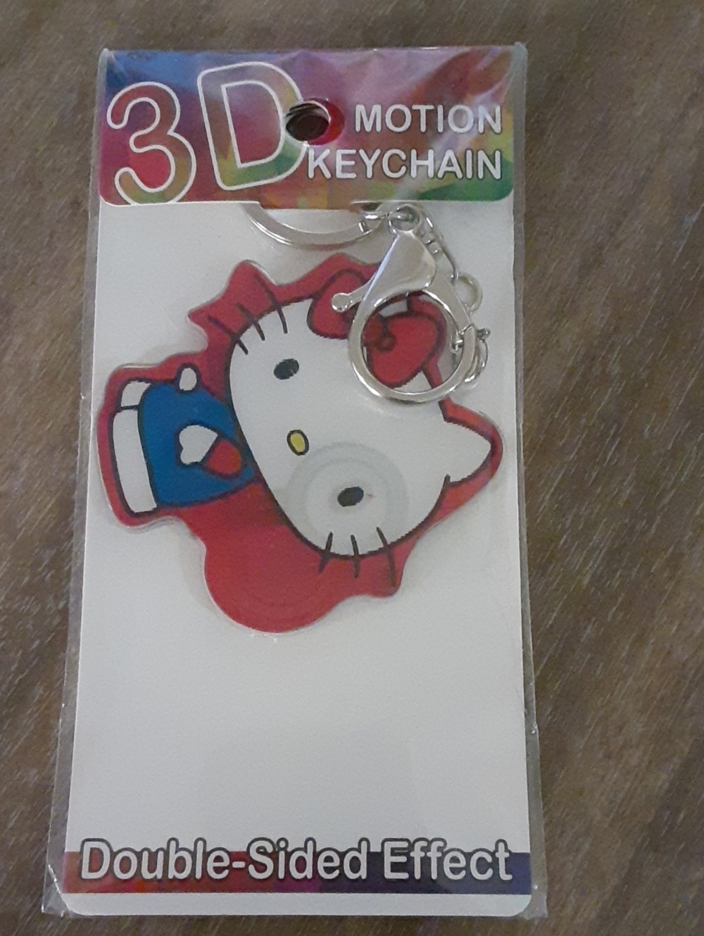 Hello Kitty 3D Motion Keychain - Double-Sided Effect